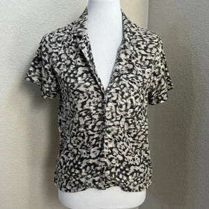 RVCA Grey Short Sleeves Crop Shirt